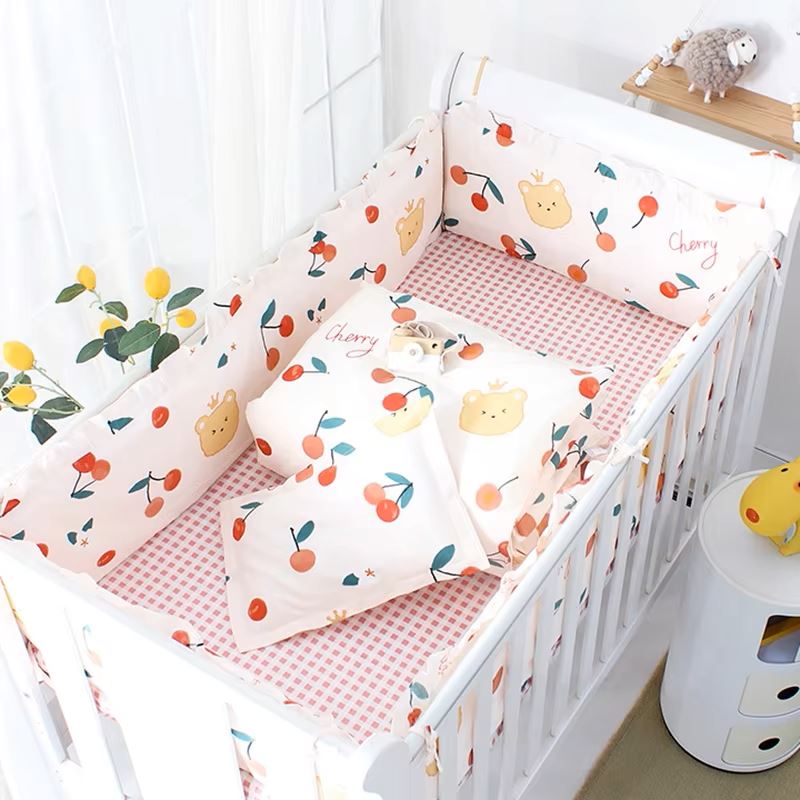 Linge de lit bebe - DouxSommeil™ - Cerises - Rever Tout Petitlecoledeschats