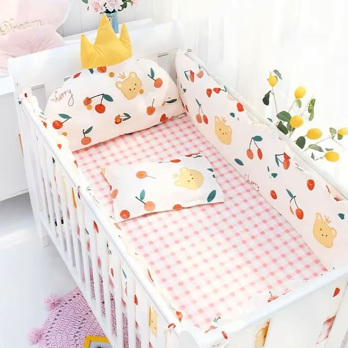 Linge de lit bebe - DouxSommeil™ - Cerises - Rever Tout Petitlecoledeschats
