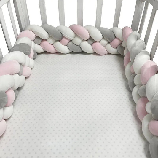 Tour de Lit Bebe - CozyKnot™ - Rose Gris - Rever Tout Petitlecoledeschats